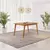 (Classe A) Mesa de Jantar Retangular 4 Lugares Elegance Cinamomo