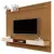 (Classe A) Painel para TV até 75 Polegadas com Ripado Nicho 2 Portas e Prateleira Vênus 1.8 Nature/Off White