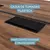 (Classe A) Mesa Escritório Estação Trabalho Plataforma Dupla Pé Quadro 120x120cm Espresso Móveis Marrom/Preto - comprar online
