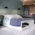 (Classe A) Cama Solteiro 3 em 1 Matrix Branco - Casa Saldão