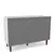 (Classe A) Balcão 2 Portas 3 Gavetas 120 Cm Pérola Yescasa Branco / Cinza - comprar online