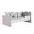 (Classe A) Mini Cama Infantil com Proteção Lateral 1590 Baby Branco/Rosa - comprar online