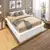 (Classe C) Cama Casal Adulto com 4 Gavetas Gades Yescasa Branco Perfect Wood