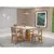 (Classe A) Conjunto Sala de Jantar Mesa Romantic com 4 Cadeiras Sol Mel/Blonde/Cinza