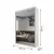 (Classe A) Guarda-roupa Solteiro 100% Mdf Bp com 2 Portas de Espelho Geneve Branco na internet