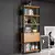 (Classe A) Estante para Livros 1 Porta 185cmx72cm E95 Freijó/Preto Fosco