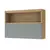 (Classe A) Armário Aéreo 1 Porta Basculante Ripado Marquesa 120Cm 100% Mdf Nature/Verde - comprar online