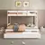 (Classe A) Treliche Juvenil Solteiro e Casal Family Soft Madeira e Mdf casatema Branco/Natural