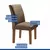 (Classe A) Conjunto Sala de Jantar Mesa Tampo de Vidro 6 Cadeiras Espanha Yescasa Chocolate/Off White/Animale Marrom - Casa Saldão