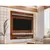 (Classe A) Painel para TV Até 60 Polegadas Impressão Ripada 3D Leme Ripado/Off White