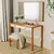 (Classe A) Penteadeira com Espelho 120 Cm Ananda CabeCasa MadeiraMadeira Off-white/Mel