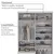 (Classe A) Guarda-roupa Solteiro 100% Mdf Bp com 2 Portas de Espelho Preto