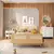 (Classe C) Cama Infantil Montessoriano Casal Lift em Madeira Maciça com Rattan Casatema Branco/Natural - comprar online