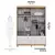 (Classe A) Guarda-roupa de Bebê 156,80cm 4 Portas e 4 Gavetas 100% Mdf Maya Clássico Espresso Móveis Branco Brilho/Amênd na internet