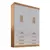 (Classe A) Guarda Roupa Solteiro MDF 4 Portas 8 Gavetas Marselha Plus Cinamomo/Off White - comprar online