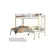 Imagem do (Classe A) Beliche Juvenil Casal Family Soft Madeira e Mdf Casatema Branco/Natural