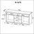 (Classe A) Rack para TV até 42 Polegadas 144 cm R1475 Amendoa - Casa Saldão