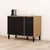 (Classe A) Balcão 120cm 3 Portas Thalita Nogal Manchester/Preto