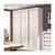 (Classe A) Guarda-Roupa Casal 3 Portas de Correr 4 Gavetas News Branco - comprar online