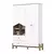 (Classe A) Guarda-Roupa 4 Portas 2 Gavetas Yuri Espresso Móveis Branco e Jequitiba - comprar online