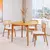 (Classe A) Mesa para Sala de Jantar Redonda 4 Lugares 115cm Seiva CabeCasa MadeiraMadeira Amendoa
