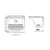 (Classe A) Tanque Simples em Mármore Sintético 50cmx40cm 18 Litros Premium DVG Decoralita Branco - comprar online
