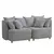(Classe A) Sofá Liverpool Bipartido Mm Top 160Cm Cinza - comprar online
