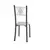 (Classe A) Conjunto Mesa com 6 Cadeiras Tampo de Granito Topázio Sara Yescasa Branco Liso / Mart Prata - loja online