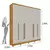 (Classe A) Guarda-Roupa Casal com pés 6 Portas 8 Gavetas 270cm Sevilla Cinamomo/Off White na internet