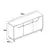 (Classe A) Rack para TV até 60 Polegadas 160cm 1 Gaveta 2 Portas Jersey Off White/Noce - Casa Saldão