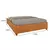 (Classe C) Cama Casal 193cm x 144cm em MDP Mônaco Cinamomo - Casa Saldão