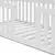 (Classe C) Mini Cama Montessoriana Com Grade Giulia Casatema Branco - loja online