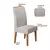 (Classe A) Conjunto Canto Baú com Mesa de Jantar Retangular 120x80cm SEM Vidro e 2 Cadeiras Mel/Blonde/Marfim - loja online