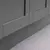 (Classe A) Balcão 2 Portas 80cm sem Tampo Arizona Branco/Cinza Claro