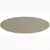 (Classe A) Tampo para Mesa de Jantar Redondo 120cm de Madeira com Vidro Off White