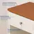 (Classe A) Mesa de Cabeceira 1 Gaveta e Nicho Ananda Off-white/Mel - loja online