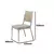 (Classe A) Conjunto Sala de Jantar Mesa Retangular com 6 Cadeiras Natani Cromado/Bege - loja online