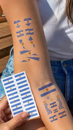 Plancha de tatuajes temporales Mundial