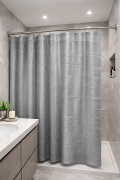 Cortina de baño texturada 1.8x1.8 mts en internet