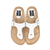 Sandalia Asia Blanco - SOLEMNIA SHOES