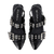 Sandalia Lupita Charol Negro - SOLEMNIA SHOES