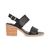 Sandalia Malibu Cuero Negro - comprar online
