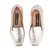 Mocasin Oslo Cuero Platino - SOLEMNIA SHOES