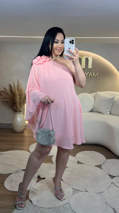 Vestido Curto Crepe Jade