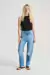JEAN MOM ROTURAS RUEDO AL CORTE - comprar online