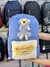 MOCHILA KL REALCE AZUL COM DETALHE URSO na internet