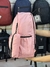 MOCHILA FEMININA COM ESTOJO IMPERDÍVEL ROSA - Xing Ling Variedades