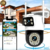 CAMERA DE SEGURANÇA DUPLA LENTE 360°WI-FI SEM FIO ALARME E LED DE VISÃO NOTURNA