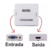 ADAPTADOR CONVERSOR VGA COM ÁUDIO P2 PARA HDMI VGA2HDMI