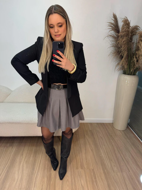 Saia Plissada Charlote - comprar online